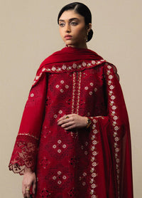 3 Piece Lawn with Semi Pure Chiffon Dupatta   | Ready To Wear