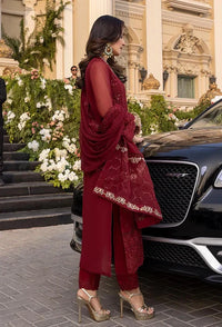 03-Piece chiffon Suit With Sequence Embroidery | Ready To Wear