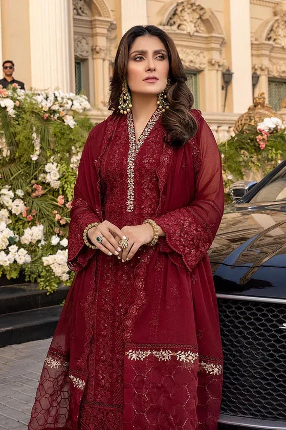 03-Piece chiffon Suit With Sequence Embroidery | Ready To Wear