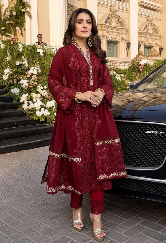 03-Piece chiffon Suit With Sequence Embroidery | Ready To Wear