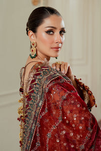 Burnt Orange Mysoori Sequence Embroidered Luxury Suit |Ready to Wear