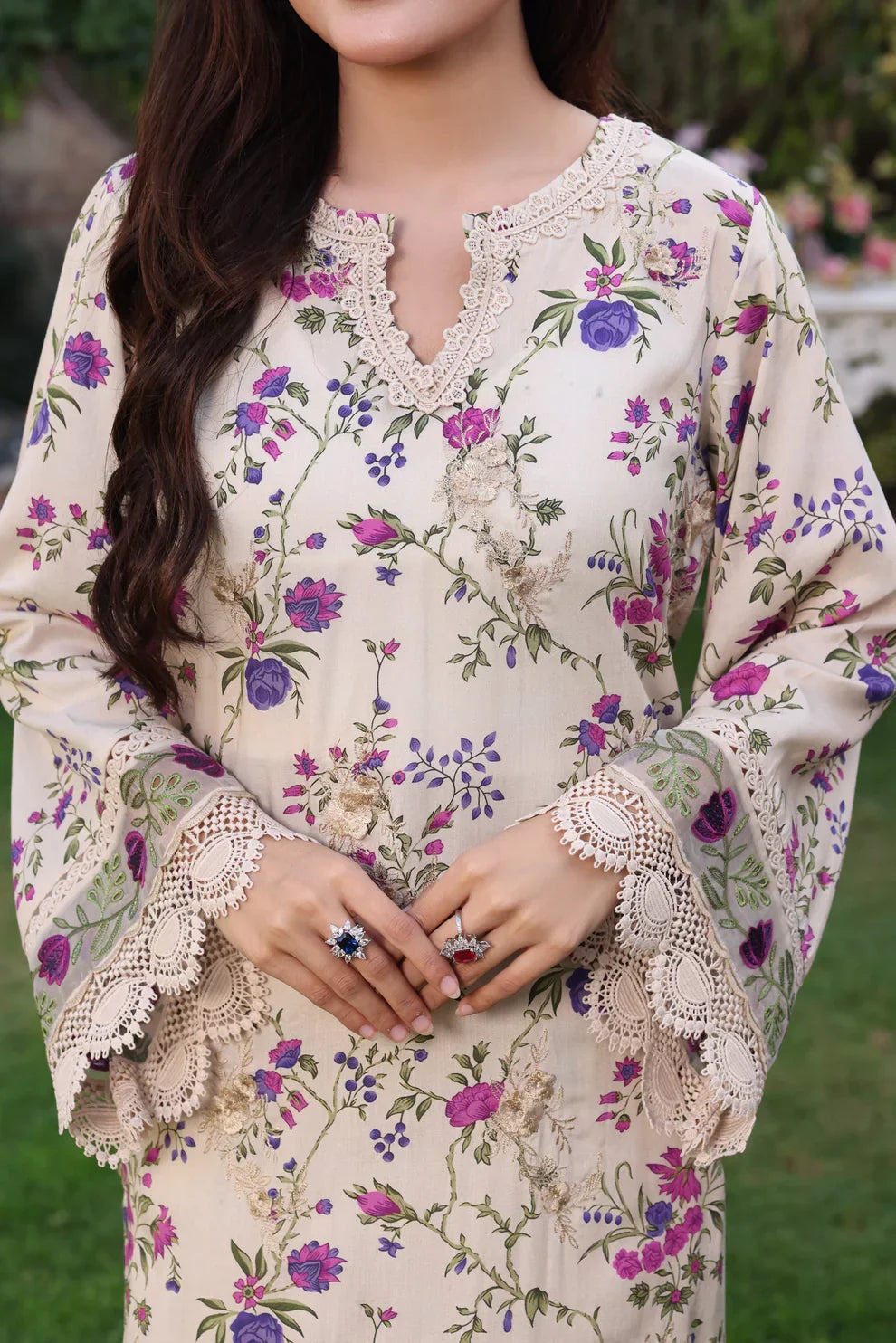 03-Piece Printed Lawn Suit | Ready To Wear