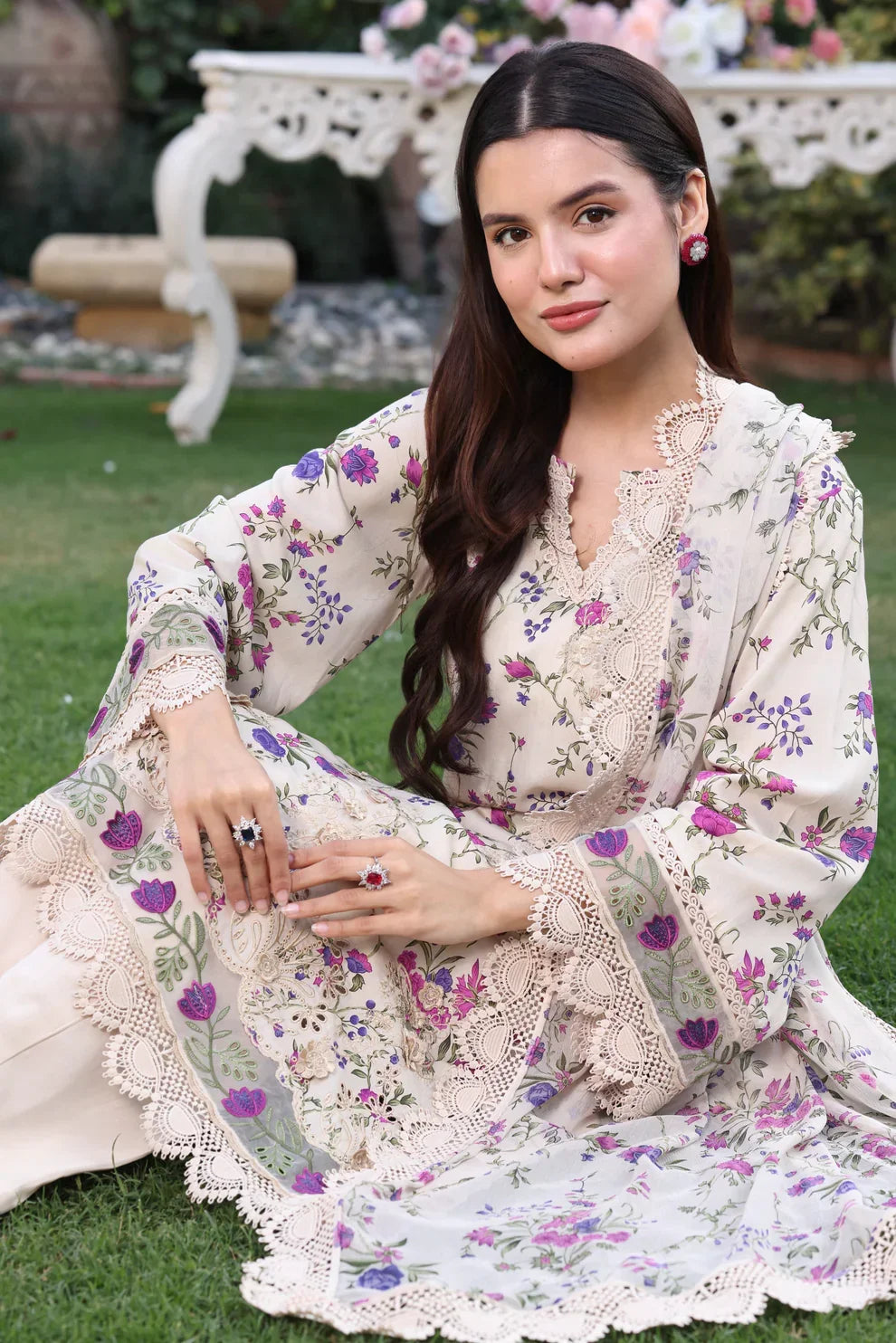 03-Piece Printed Lawn Suit | Ready To Wear