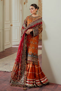Burnt Orange Mysoori Sequence Embroidered Luxury Suit |Ready to Wear