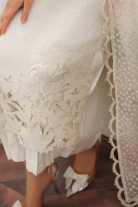 03-Piece Embroidered Organza Suit | Ready To Wear