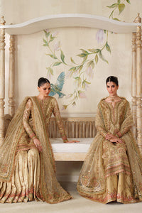 Beige and Pink Handwork Embroidered Lawn Luxury Suit |Ready to Wear