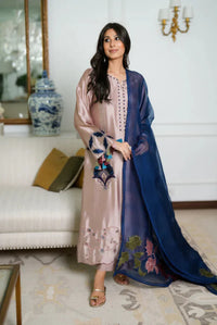 03-Piece Silk Suit With Embroidery | Ready To Wear