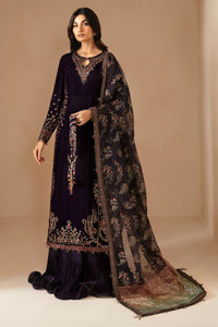 Royal Midnight Pure Velvet Embroidered Festive Suit | RTW