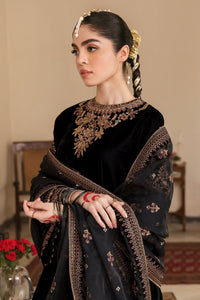 3 Piece Stitched Velvet Embroidery Suit - Ready To Wear