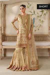 Beige and Pink Handwork Embroidered Lawn Luxury Suit |Ready to Wear