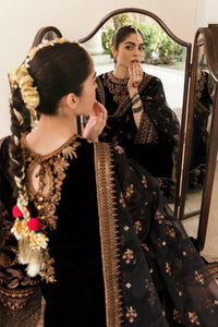 3 Piece Stitched Velvet Embroidery Suit - Ready To Wear