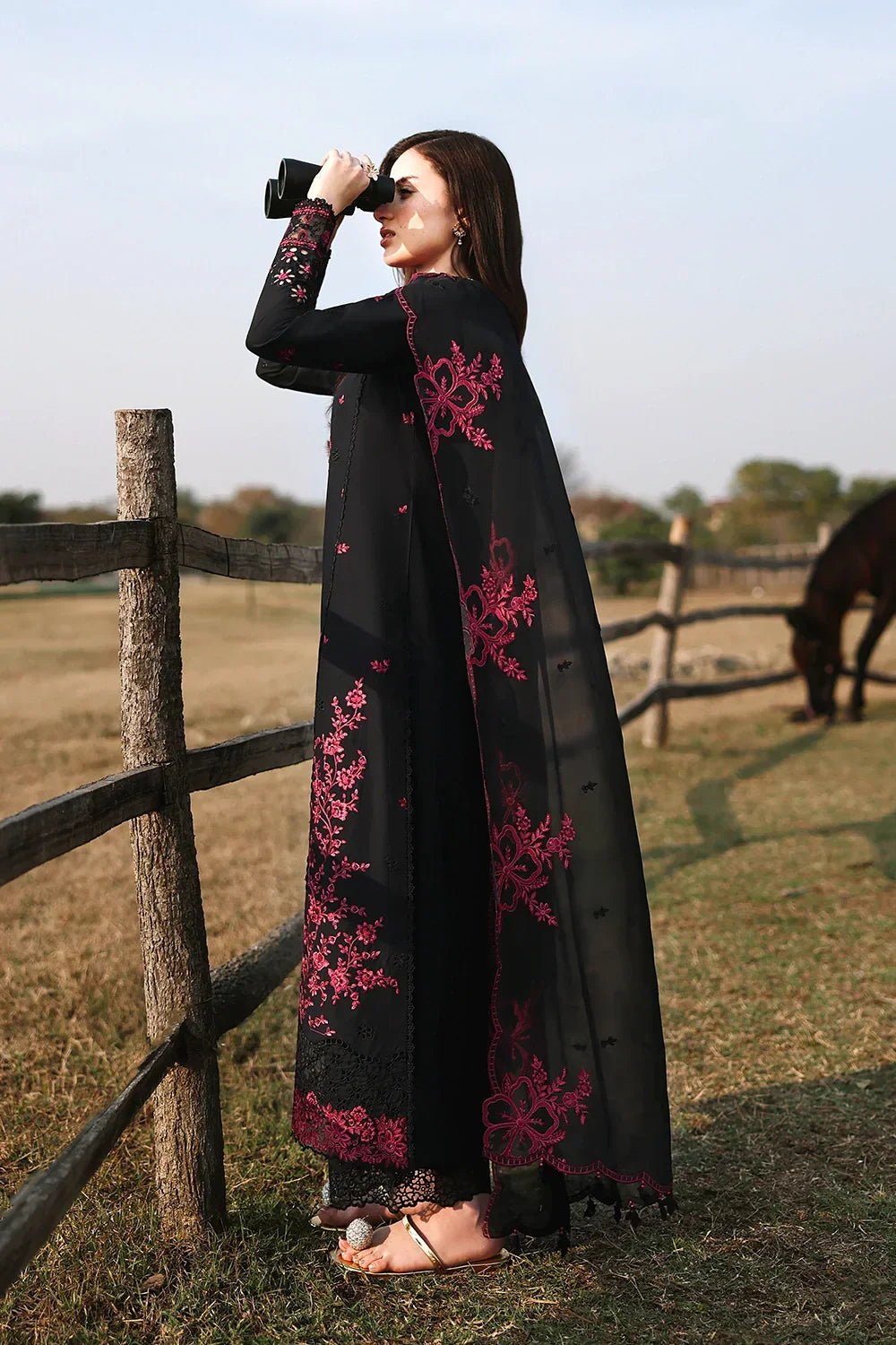 03-Piece Embroidered Chiffon Suit | Ready To Wear