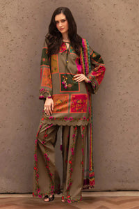 Digital Printed Shamoz Silk Suit with Silk Dupatta | Ready to Wear