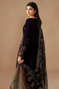 Royal Midnight Pure Velvet Embroidered Festive Suit | RTW