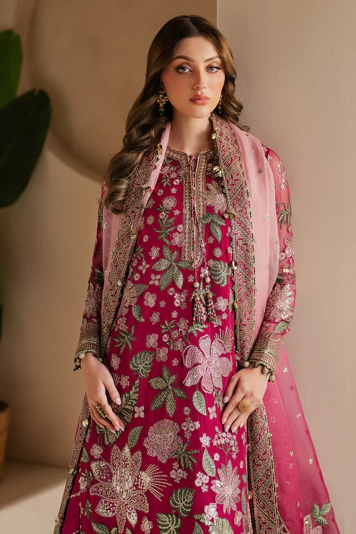 03-Piece Embroidered Chiffon Suit With Net DUpatta | Ready To Wear