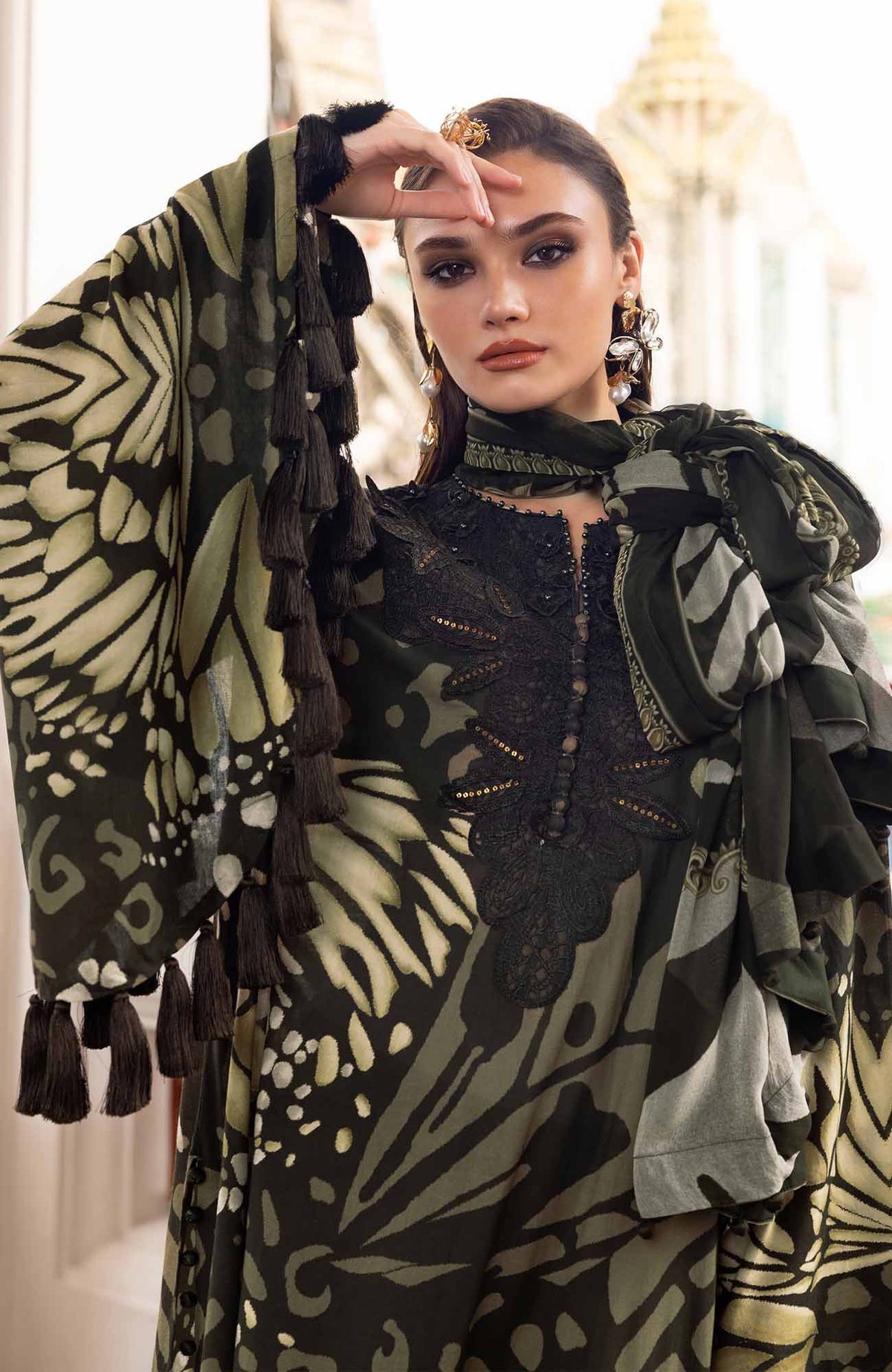 03-Piece Stitched Lawn Suit - Ready to Wear