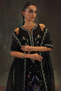 Black Indian Raw Silk Embroidered Suitf | Ready to Wear
