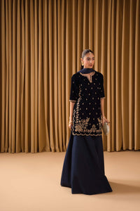 Micro Velvet 9000 Hand-Embellished Festive Suit | RTW