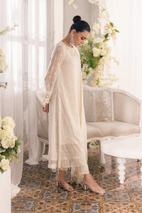 Elegant Off-White Semi Pure Chiffon Embroidered Suit | RTW