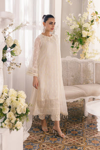 Elegant Off-White Semi Pure Chiffon Embroidered Suit | RTW