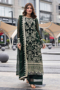 Dark Green Sequence Embroidered Semi Pure Chiffon Suit | Ready to Wear