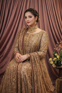 Luxury Shimmer Embroidered Koti Style Suit with Addawork | RTW