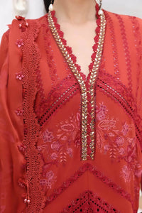 03-Piece Embroidered Lawn Suit With Silk Dupatta | Ready To Wear