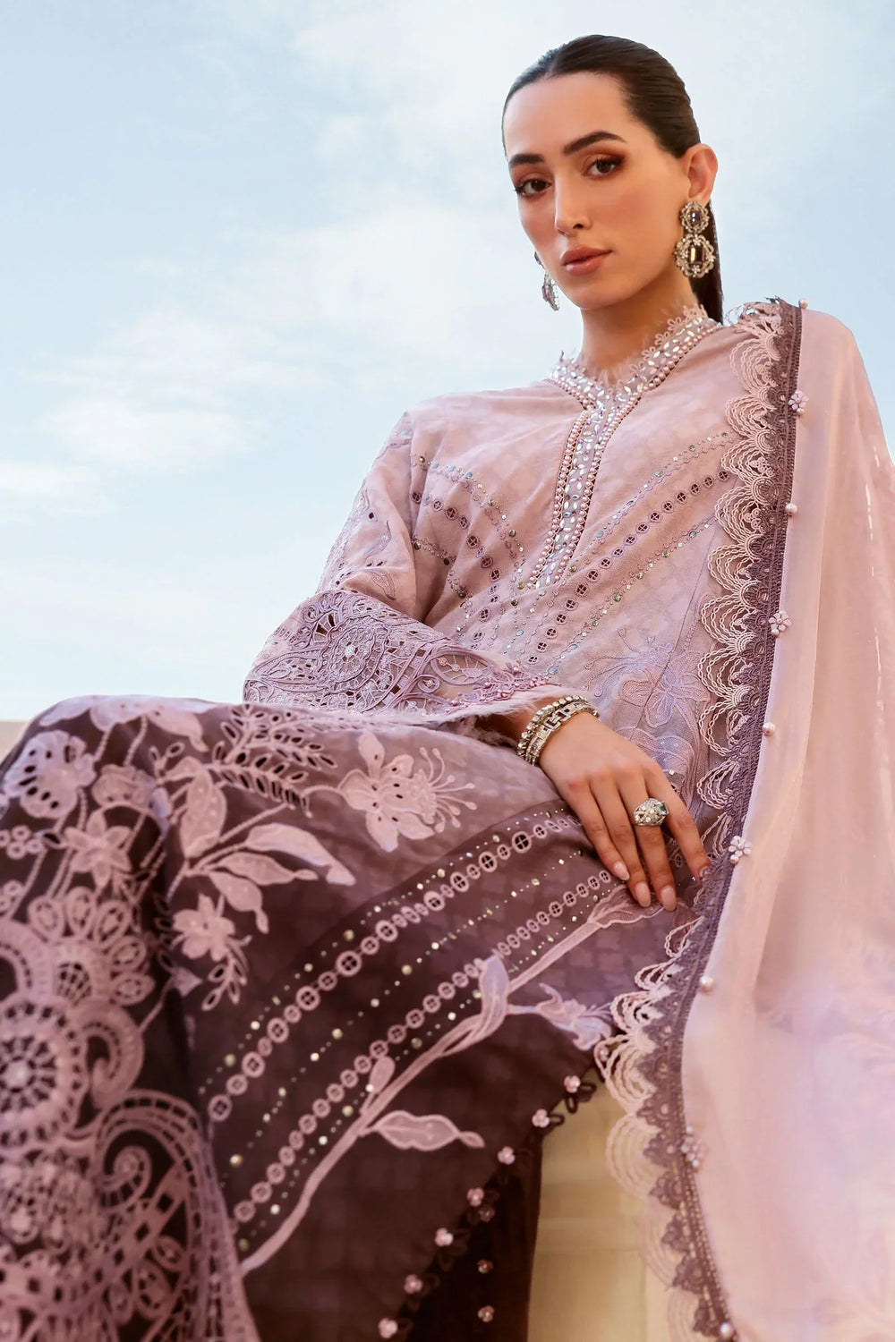 03-Piece Embroidered Lawn SUit | Ready To Wear
