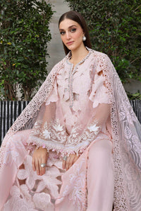 Ethereal Pastel Pink Hand-Embellished Chikankari Lawn Suit