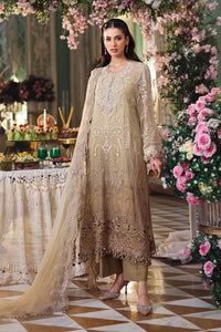 Tie and Dye Chiffon Embroidered Suit with Satin Silk Trouser | Ready to Wear