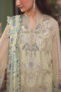 Mint Green Embroidered Chiffon Suit with Digital Printed Dupatta |RTW