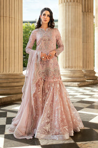Blush Pink Handwork Embroidered Lawn Luxury Suit |Ready to Wear