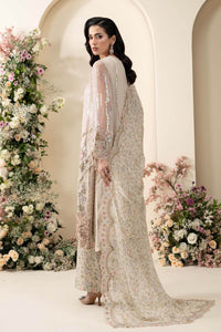 03-Piece Embroidered Chiffon Suit With Printed Silk Dupatta | Ready To Wear