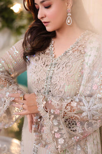 Champagne Embroidered Chiffon Suit with Adda Work | Ready to Wear