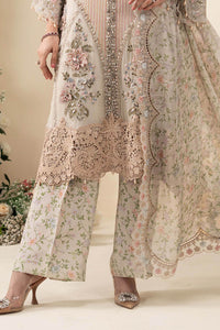 03-Piece Embroidered Chiffon Suit With Printed Silk Dupatta | Ready To Wear