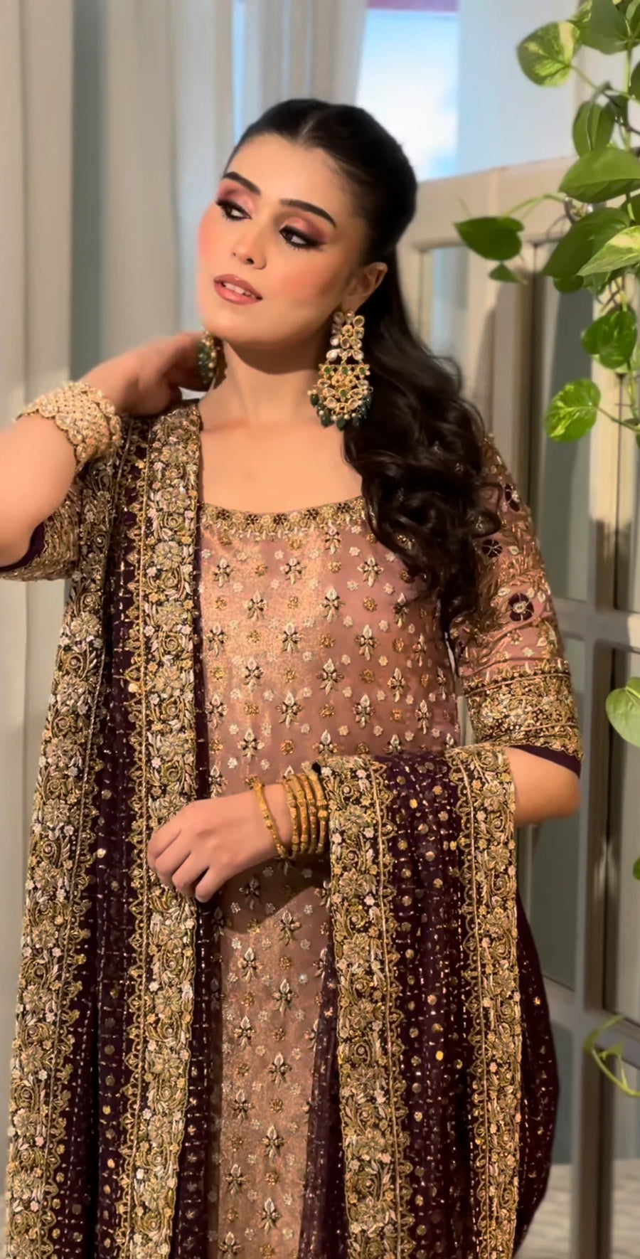 Luxury Shimmer Heavy Addawork Hand-Embellished Festive Suit | RTW