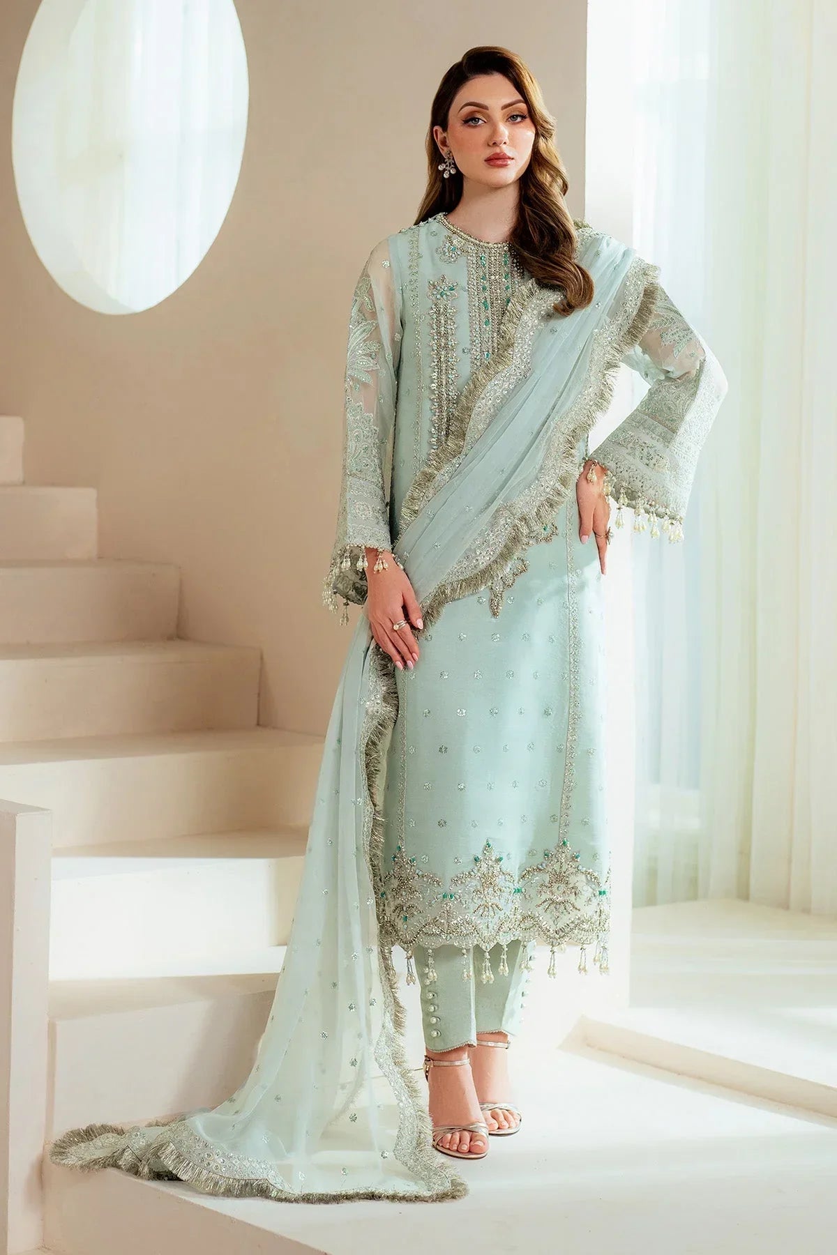 03-Piece Heavy Embroidered Chiffon Suit | Ready To Wear