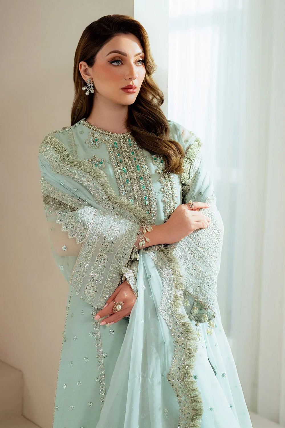03-Piece Heavy Embroidered Chiffon Suit | Ready To Wear