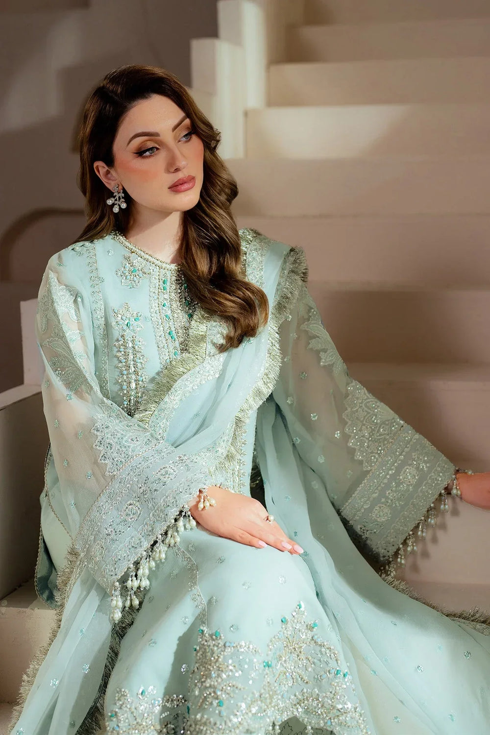 03-Piece Heavy Embroidered Chiffon Suit | Ready To Wear