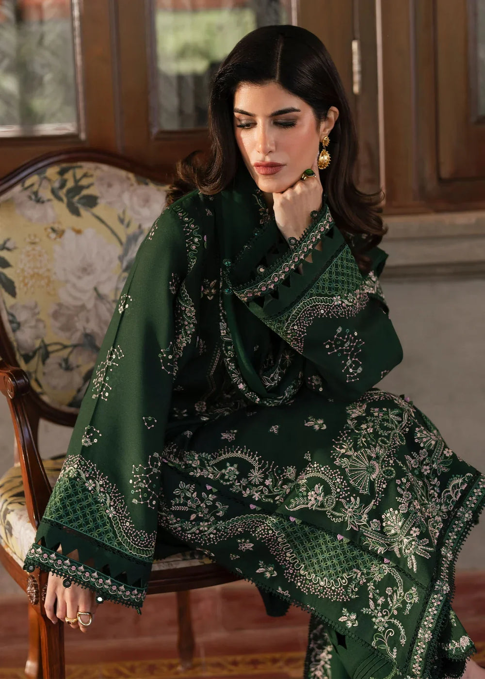 03-Piece Lawn Suit WIth Embroidery | Ready To Wear