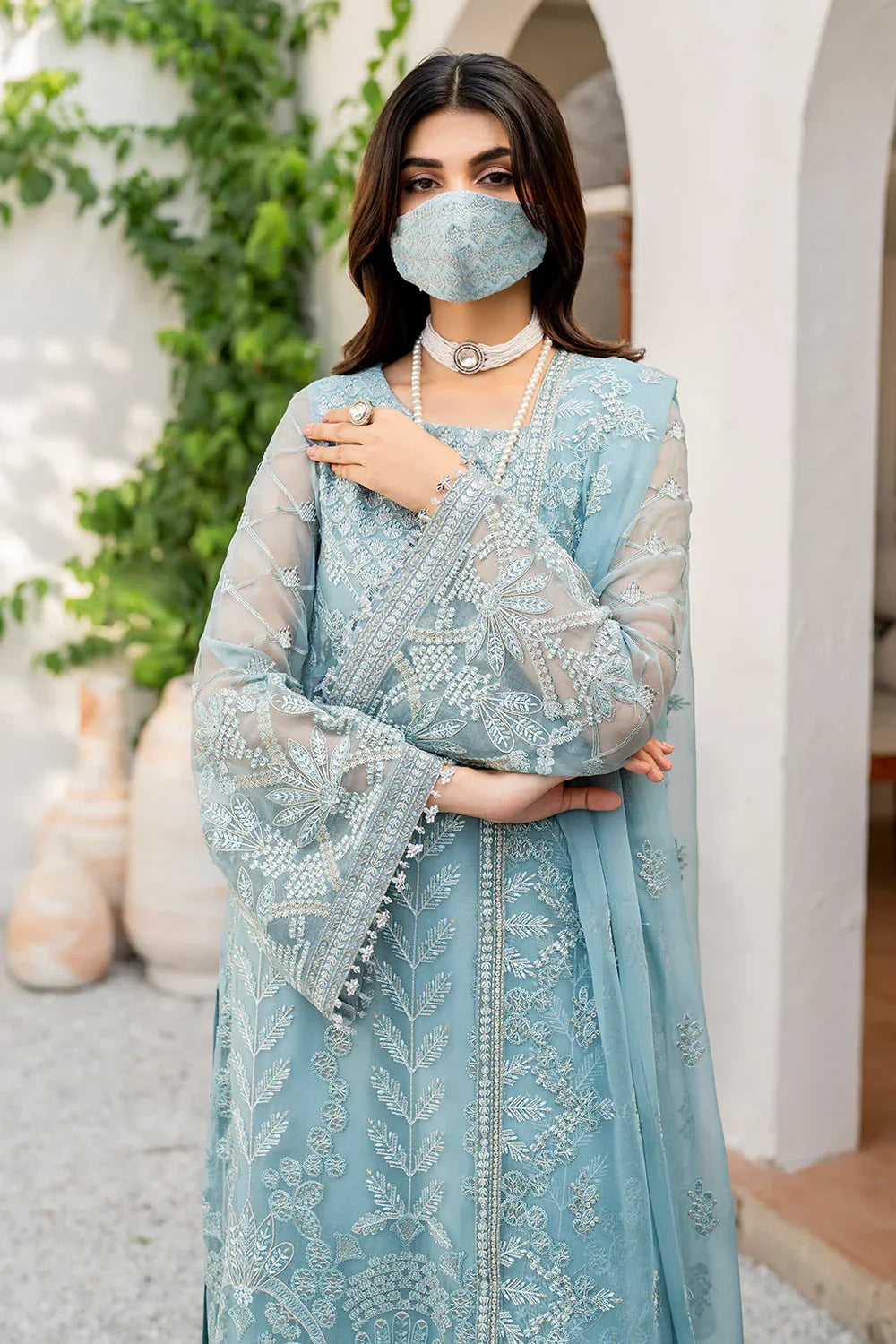 03-Chiffon Suit With Heavy Embroidery | Ready To Wear