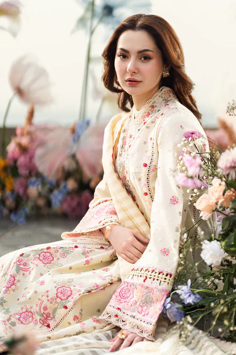 03-Piece Lawn Suit With Embroidery | Ready To Wear