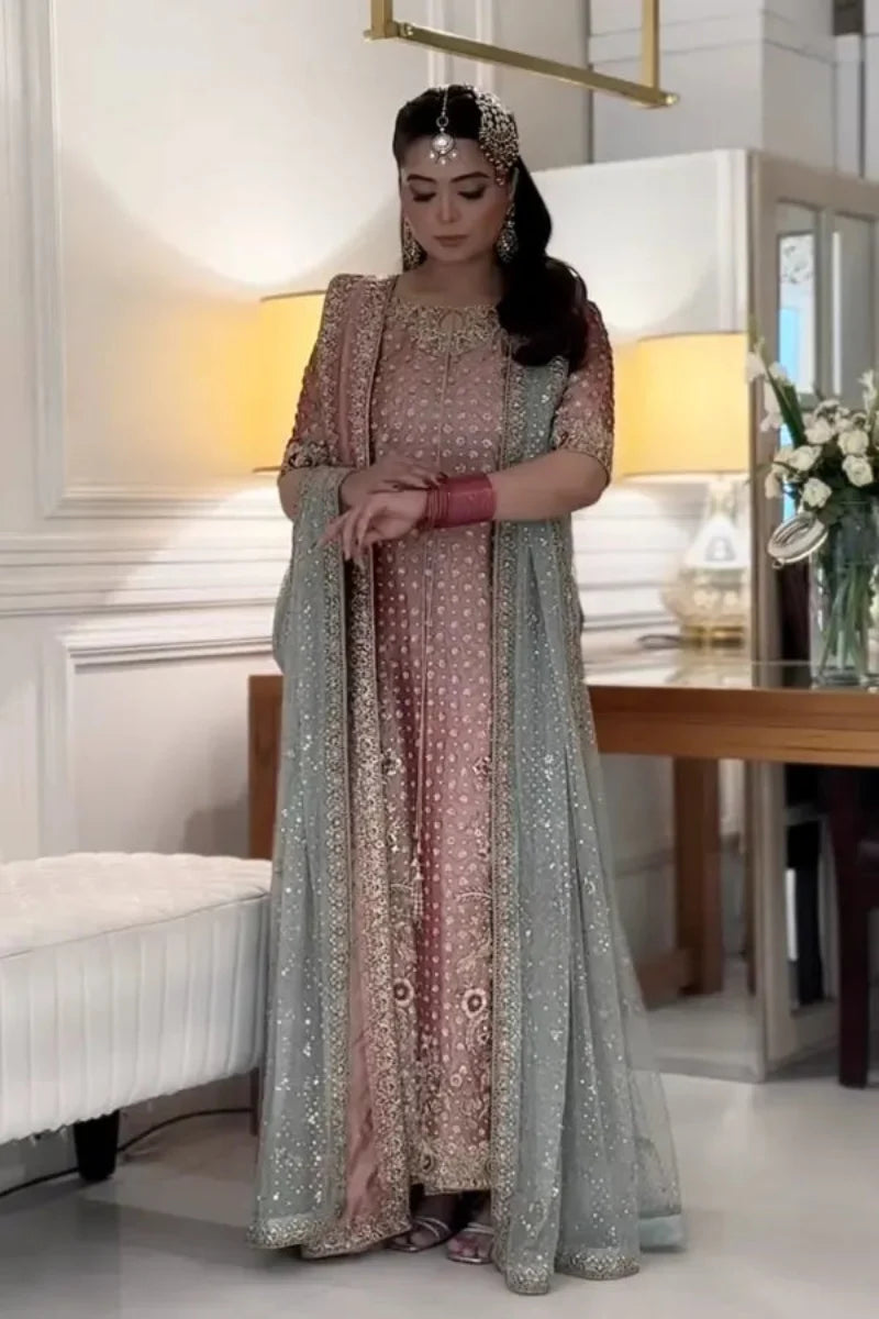 Blushing Rose Addawork Shimmer Festive Masterpiece | RTW