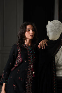 03-Piece Embroidered Cotton Suit With Chiffon Dupatta | Ready To Wear