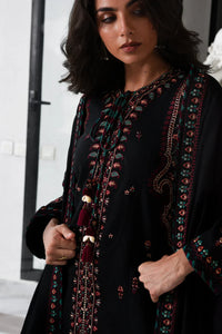 03-Piece Embroidered Cotton Suit With Chiffon Dupatta | Ready To Wear