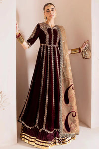 Royal Embroidered Kalidar Velvet and Raw Silk Bridal Lehenga Suit | RTW