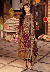 03-Piece Chiffon Suit With Heavy Embroidery | Ready To Wear