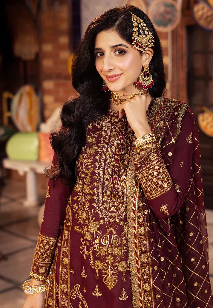 03-Piece Chiffon Suit With Heavy Embroidery | Ready To Wear