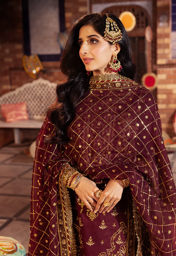 03-Piece Chiffon Suit With Heavy Embroidery | Ready To Wear