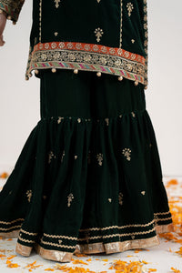 03 Piece  Embroidered Chiffon Suit - Ready  To Wear